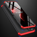 For Samsung Galaxy A23 GKK Three Stage Splicing Full Coverage PC Phone Case(Black Red)