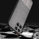 For Honor X8 Shockproof Splicing PU + Cloth Phone Case(Black)