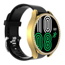 For Samsung Galaxy Watch4 40mm Single Row Diamond Hollowed PC Watch Case(Gold)
