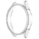 For Samsung Galaxy Watch4 40mm Single Row Diamond Hollowed PC Watch Case(Transparent)