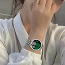 For Samsung Galaxy Watch4 40mm Single Row Diamond Hollowed PC Watch Case(Silver)