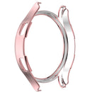 For Samsung Galaxy Watch4 44mm Single Row Diamond Hollowed PC Watch Case(Pink)