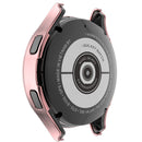 For Samsung Galaxy Watch4 44mm Single Row Diamond Hollowed PC Watch Case(Pink)
