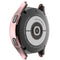 For Samsung Galaxy Watch4 44mm Single Row Diamond Hollowed PC Watch Case(Pink)