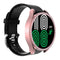 For Samsung Galaxy Watch4 44mm Single Row Diamond Hollowed PC Watch Case(Pink)