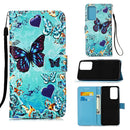 For Samsung Galaxy A13 4G Colored Drawing Pattern Plain Weave Leather Phone Case(Heart Butterfly)