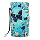 For Samsung Galaxy A13 4G Colored Drawing Pattern Plain Weave Leather Phone Case(Heart Butterfly)