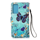For Samsung Galaxy A13 4G Colored Drawing Pattern Plain Weave Leather Phone Case(Heart Butterfly)