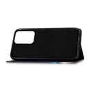 For Samsung Galaxy A13 4G Colored Drawing Pattern Plain Weave Leather Phone Case(Black White Tiger)