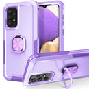 For Samsung Galaxy A73 5G 3 in 1 Ring Holder PC + TPU Phone Case(Purple)