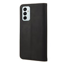 For Samsung Galaxy M23 5G Skin Feel Splicing Leather Phone Case(Black)