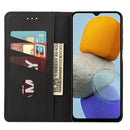 For Samsung Galaxy M23 5G Skin Feel Splicing Leather Phone Case(Black)