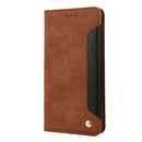 For Samsung Galaxy M23 5G Skin Feel Splicing Leather Phone Case(Brown)