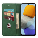 For Samsung Galaxy M23 5G Skin Feel Splicing Leather Phone Case(Green)