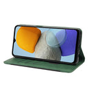 For Samsung Galaxy M23 5G Skin Feel Splicing Leather Phone Case(Green)