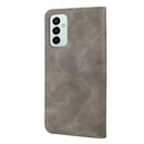 For Samsung Galaxy M23 5G Skin Feel Splicing Leather Phone Case(Grey)