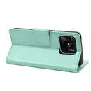 For Xiaomi Redmi 10C Butterfly Flower Pattern Flip Leather Phone Case(Green)