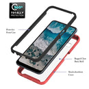 For Nokia X100 Starry Sky Solid Color Series PC + TPU Phone Case(Red)