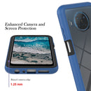 For Nokia X100 Starry Sky Solid Color Series PC + TPU Phone Case(Blue)