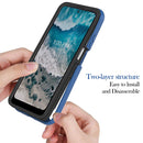 For Nokia X100 Starry Sky Solid Color Series PC + TPU Phone Case(Blue)