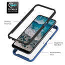 For Nokia X100 Starry Sky Solid Color Series PC + TPU Phone Case(Blue)