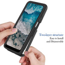 For Nokia X100 Starry Sky Solid Color Series PC + TPU Phone Case(Black)