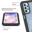 For Samsung Galaxy A23 5G / 4G Starry Sky Solid Color Series PC + TPU Phone Case with PET Film(Black)