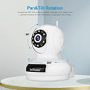 SriHome SP019 Gourd Shaped Full Color Night Vision 5MP Ultra HD Dual-band WiFi Camera, EU Plug
