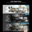 SriHome SP019 Gourd Shaped Full Color Night Vision 5MP Ultra HD Dual-band WiFi Camera, EU Plug