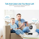 SriHome SP019 Gourd Shaped Full Color Night Vision 5MP Ultra HD Dual-band WiFi Camera, EU Plug