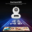 SriHome SP019 Gourd Shaped Full Color Night Vision 5MP Ultra HD Dual-band WiFi Camera, EU Plug