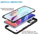 For Xiaomi Redmi K40 Acrylic + TPU 360 Degrees Full Coverage Phone Case(Black)