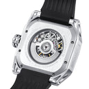NORTH EDGE Space X Hollow Through The Bottom Automatic Mechanical Luminous Watch For Men(Black)