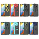 For Xiaomi Redmi 10C Q Shadow 1 Series TPU + PC Ring Holder Phone Case(Red)