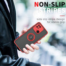 For Xiaomi Redmi 10C Q Shadow 1 Series TPU + PC Ring Holder Phone Case(Red)
