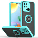For Xiaomi Redmi 10C Q Shadow 1 Series TPU + PC Ring Holder Phone Case(Sky Blue)