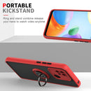 For Xiaomi Redmi 10C Q Shadow 1 Series TPU + PC Ring Holder Phone Case(Sky Blue)