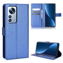 For Xiaomi 12 / 12X Diamond Texture Leather Phone Case(Blue)