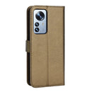 For Xiaomi 12 / 12X Diamond Texture Leather Phone Case(Brown)