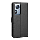 For Xiaomi 12 Pro Diamond Texture Leather Phone Case(Black)