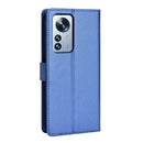 For Xiaomi 12 Pro Diamond Texture Leather Phone Case(Blue)