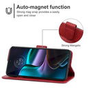 For Motorola Edge 30 Leather Phone Case(Red)