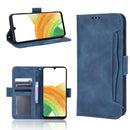 For Samsung Galaxy A33 5G Skin Feel Calf Pattern Horizontal Flip Leather Phone Case(Blue)