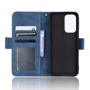 For Samsung Galaxy A33 5G Skin Feel Calf Pattern Horizontal Flip Leather Phone Case(Blue)