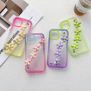 Gradient Flower Bracelet Phone Case For iPhone 11(Pink)