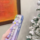 Gradient Flower Bracelet Phone Case For iPhone 11(Pink)