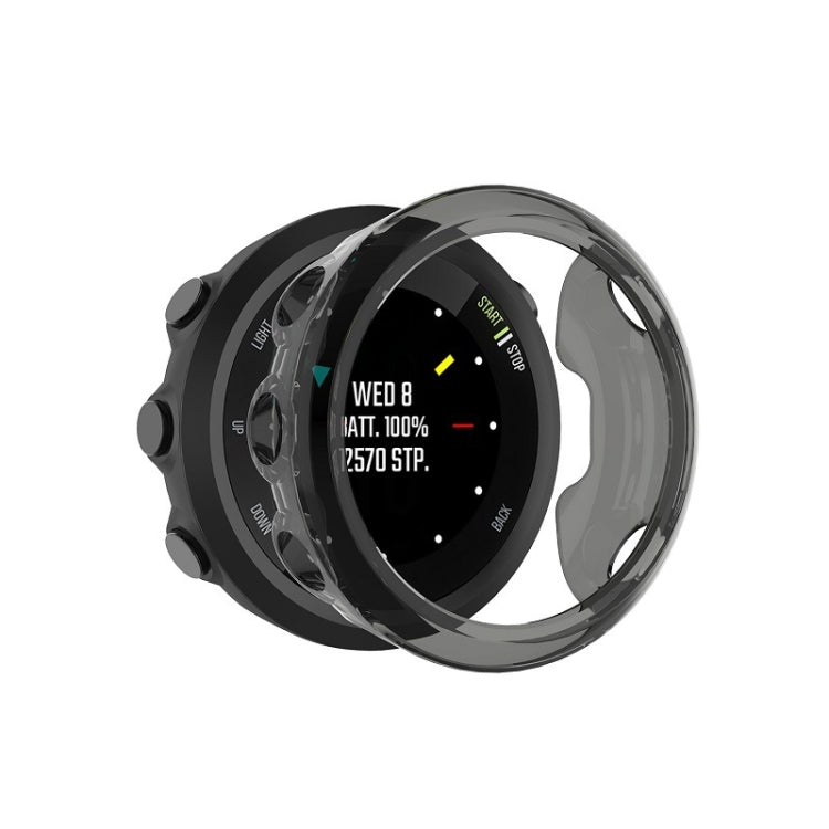 For Garmin Forerunner 45 TPU Protective Shell(Transparent Black)