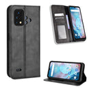 For Umidigi Bison X10S / X10S NFC Magnetic Buckle Retro Texture Leather Phone Case(Black)