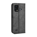 For Umidigi Bison X10S / X10S NFC Magnetic Buckle Retro Texture Leather Phone Case(Black)