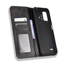 For Umidigi Bison X10S / X10S NFC Magnetic Buckle Retro Texture Leather Phone Case(Black)